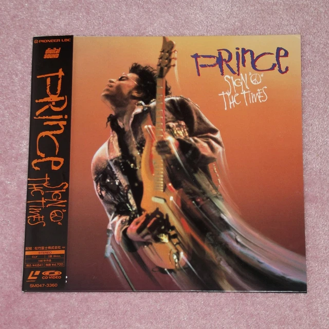 PRINCE Sign O' The Times - RARE 1989 JAPAN LASERDISC + OBI (SM047-3360)