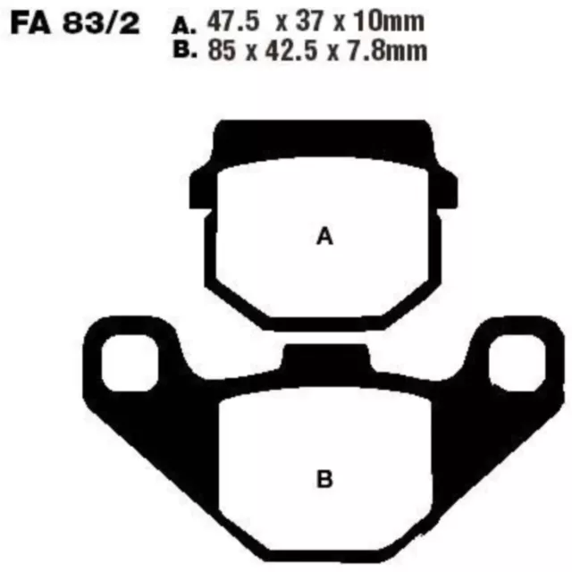 Bremsbeläge Bremsklotz Standard EBC vorne Bremse Motorradbremse Bremssteine  35