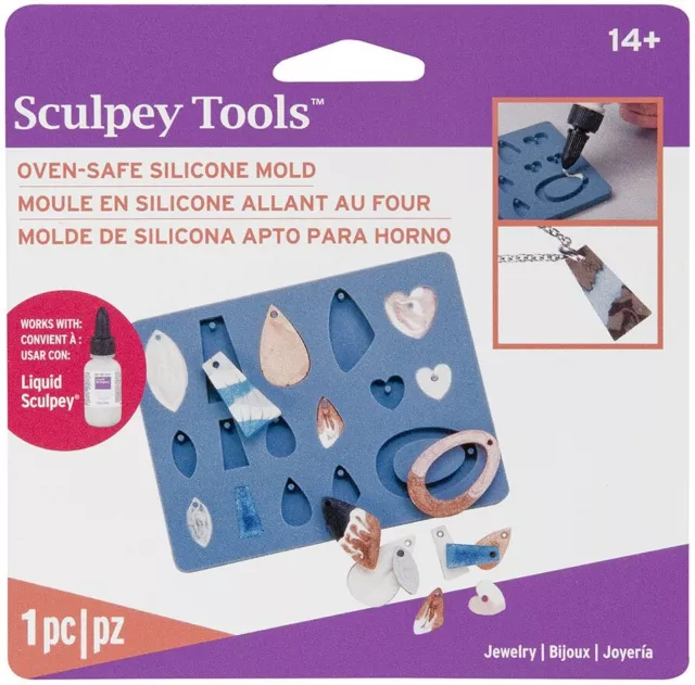 Liquid Sculpey Silicone Bakeable Mold W/Squeegee Jewerly