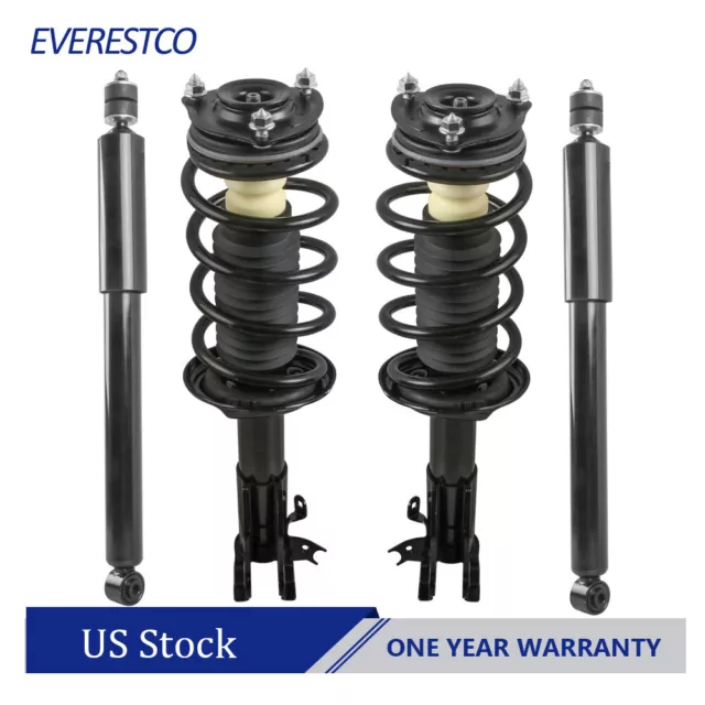 4PCS Front Complete Strut & Rear Gas Shocks For Honda Civic Acura CSX 2006-2011