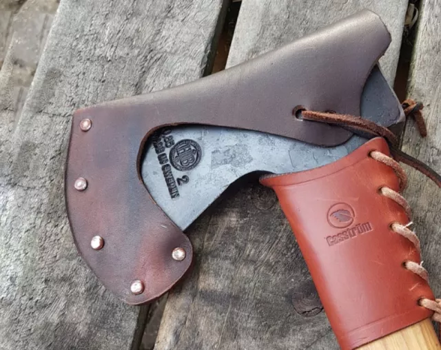 Cuir Axe Tête Fourreau Hultafors Agelsjon Gransfors Bruks Bushcraft Extérieur