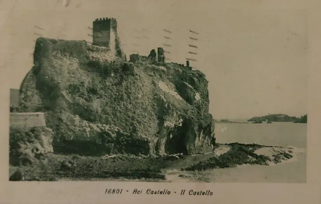 18801 - ACI CASTELLO ( CATANIA) IL Castello , Vg 1930 F.p.  2 Bolli Da 10 c