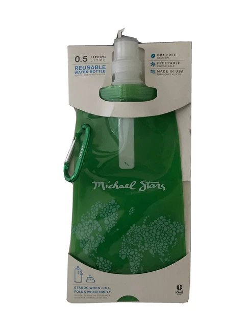 Vapur 16.9 oz/ 0.5 L Reusable Water Bottle Anti Bottle Michael Stars Green NWT