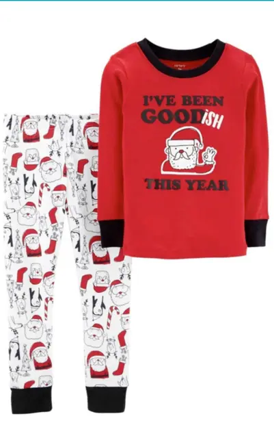 Carters  Baby Boys 2-Piece Christmas Set NEW  Size 18M  Red / White