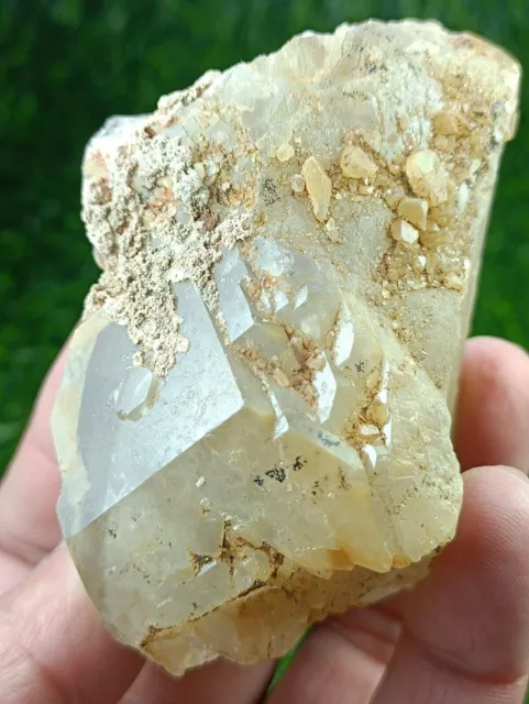 191 GM Rare Astrophyllite inclus Quartz Crystal Cluster- Zagi Mnts, Kpk, Pak