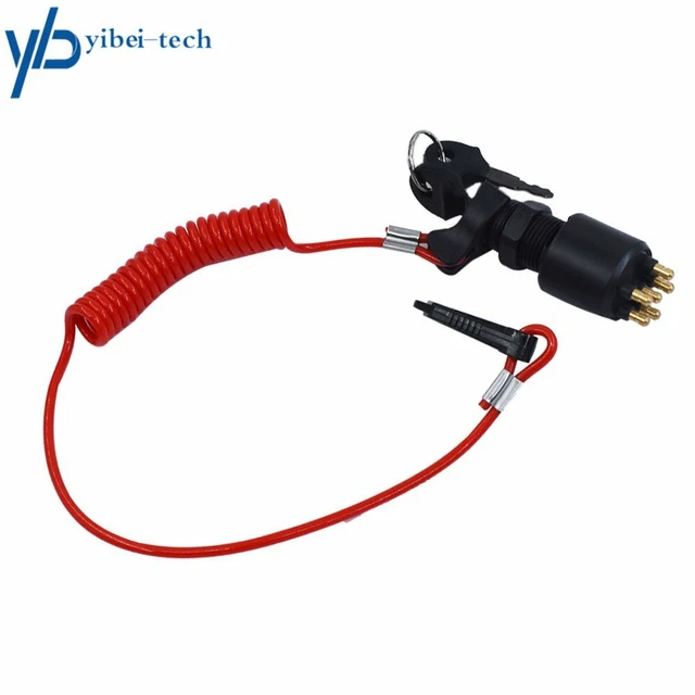 FOR EVINRUDE, JOHNSON, OMC 175974,5005801 Ignition Key Switch & Safety