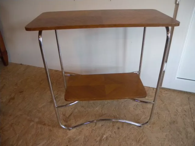 Bauhaus Stahlrohr Tisch Regal  Art Deco Konsolentisch 30er Beistelltisch Nr.166