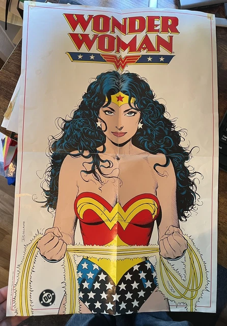 Wonder Woman 63 cover art Promo poster - Brian Bolland - DC Comics 1992 15x22”