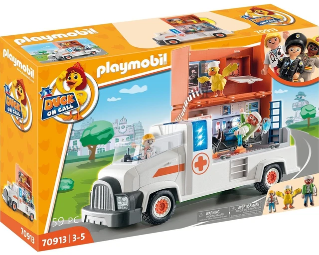 PLAYMOBIL 70913 PATO En Llamada Camión De Emergencia Vehículo Set