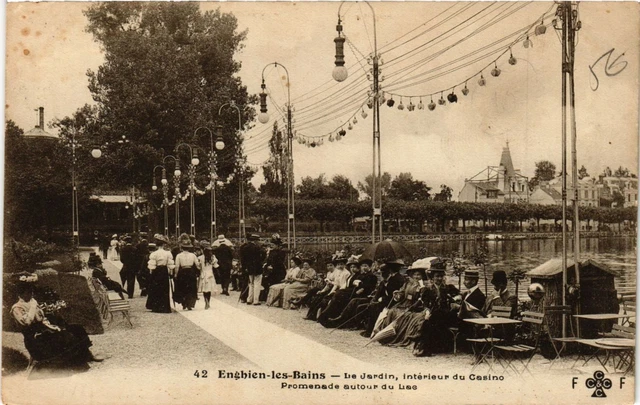 CPA Enghien-les-Bains -Le Jardin, intérieur du Casino -Promenade autour(290668)