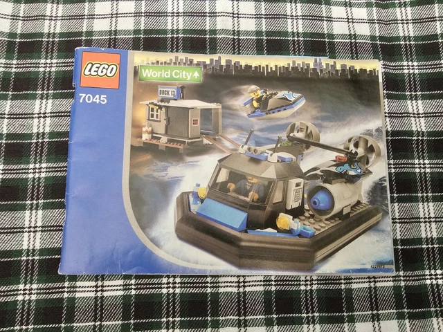 Lego 7045 World City Hovercraft Hideout Watercraft Instruction Manual Only
