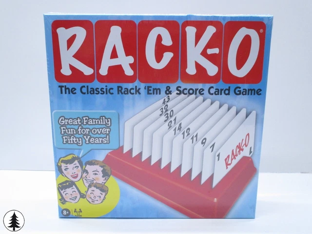 RACK-O THE CLASSIC Rack 'Em & Score Card Game Family Fun £17.03 ...