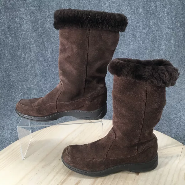 Lauren Ralph Lauren Boots Womens 6 B Vance Mid Shearling Winter Snow Boot Brown 2