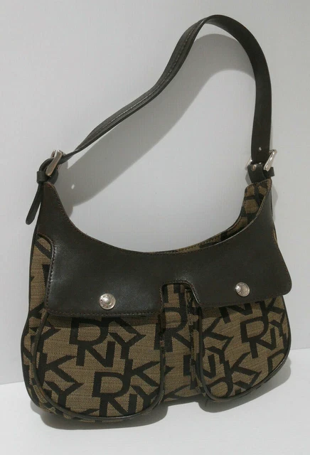 archive DKNY leather boston bag y2k