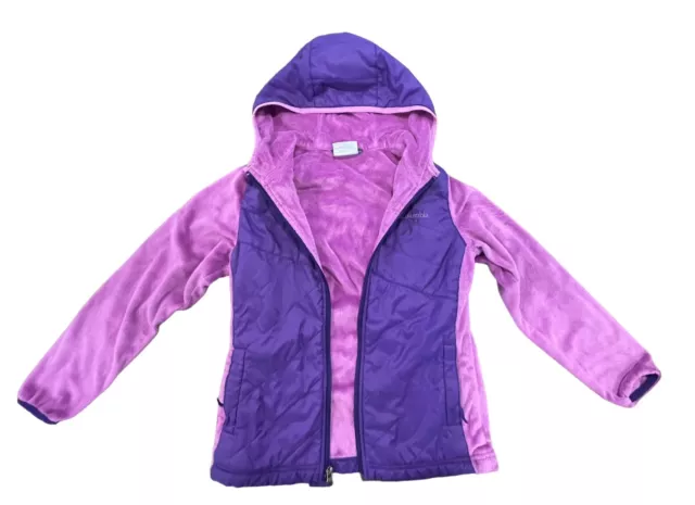 Columbia Fleece Jacket Girls Size Medium Purple