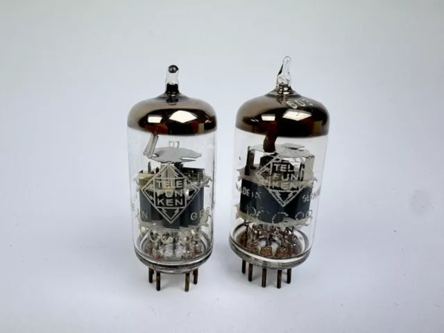 2x Telefunken PCC88 Röhre Rarität Diamond Bottom Paar wie E88CC sehr selten