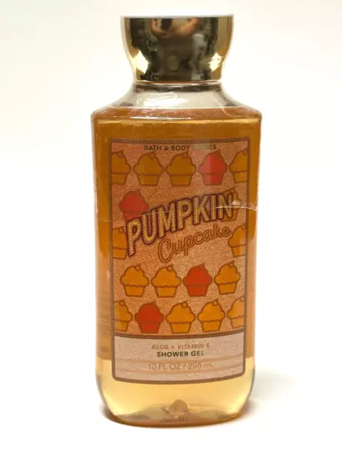 New 1 Bath & Body Works Pumpkin Cupcake Body Wash Shower Gel 10 Fl Oz Aloe