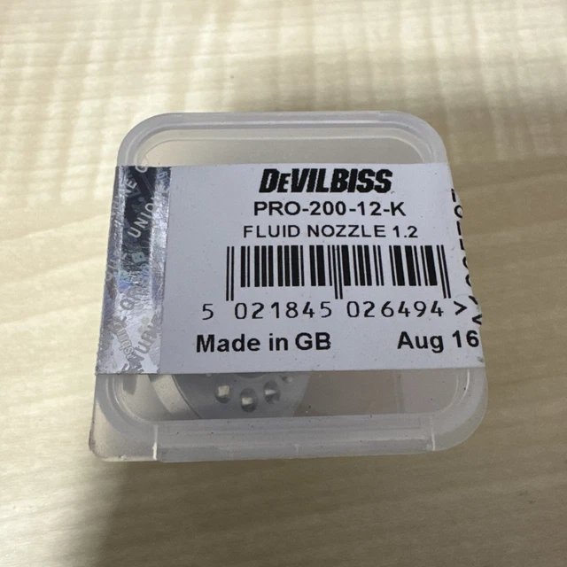 DEVILBISS PRO SPRAY Gun Fluid Tip Nozzle 1 2mm PRO 200 12 K 124 35 devilbiss-pro-spray-gun-fluid-tip-nozzle-1-2mm-pro-200-12-k-124-35