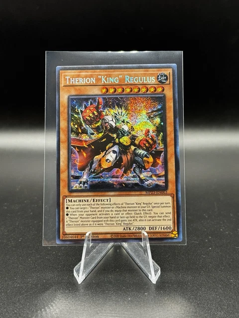 Yu-Gi-Oh! Karte 'Therion King Regulus' – Prismatic Secret Rare, 1. Auflage, MP23-EN063