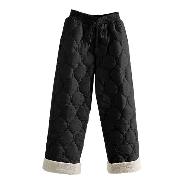 Pantalon Doudoune Matelassé Femme – Noir, Taille Petit – Thermique, Coupe-vent – Neuf Avec étiquettes