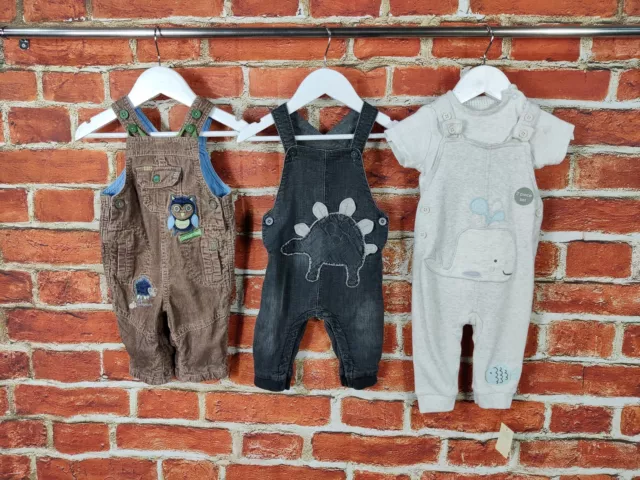 Baby Jungen Bündel Alter 3-6 Monate Nächster George M&S Latzhose Stromer Dinosaurier 68Cm