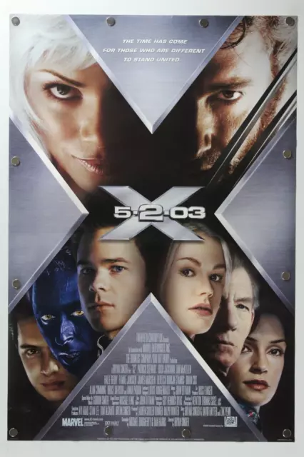 "Póster de película original de doble cara de X2 X-Men United 2003 27"" x 40"