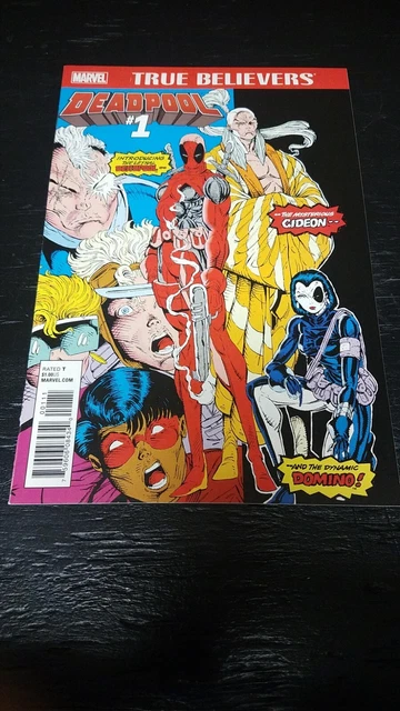 2016 Marvel Comics New Mutants #98 True Believers Reprint Nm 1St App Deadpool