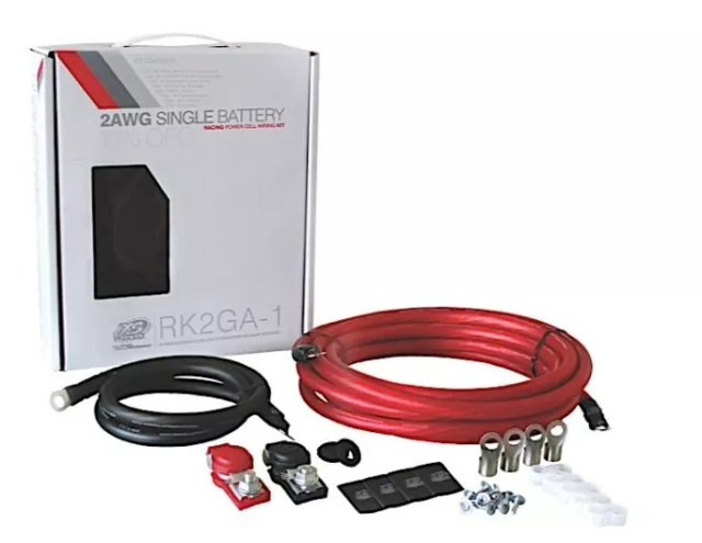 Battery Cables, RK Series, 2-gauge, Black/Red, 192 in. Positive Cable Length,
