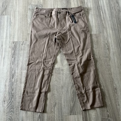 J. Hilburn Beige Brown Chino Denim Pants Size 38 Waist 28 Inseam