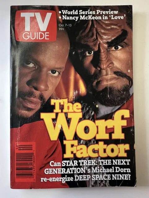 Vintage TV Guide Star Trek The Worf Factor Oct 7-13 1995