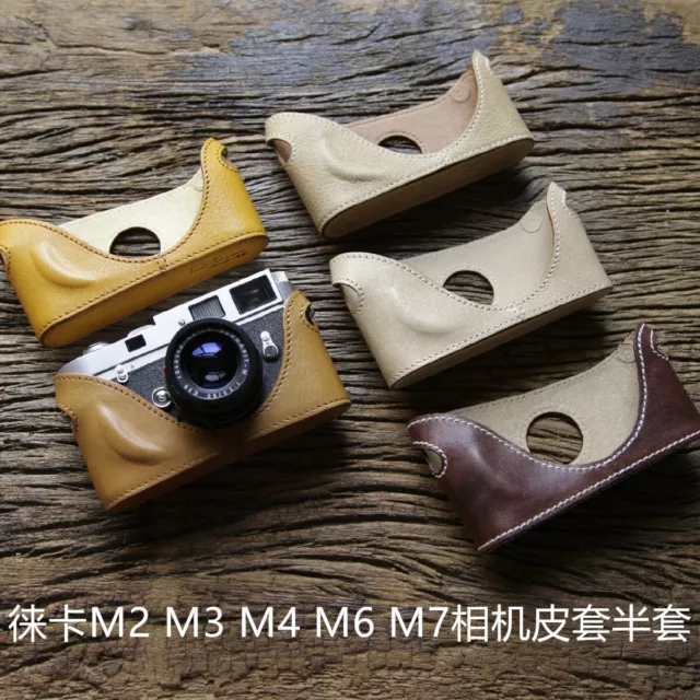 Cam-in Genuine Leather Half Case Handle for Leica M6 M7 MP M2 M3 M4-P Protector