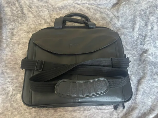 DELL DELUXE LAPTOP Computer Carrying Case Bag Shoulder Strap Black $22. ...
