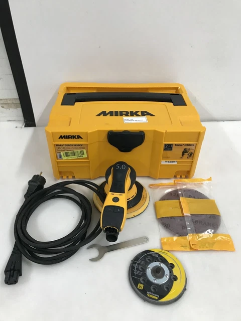 Ponceuse Orbitale Mirka DEROS 5650CV – Set Complet + 50 Abrasifs + Boîtier Offerts