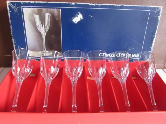 Lot De 6 Verres Cristal D Arques 7 Cl