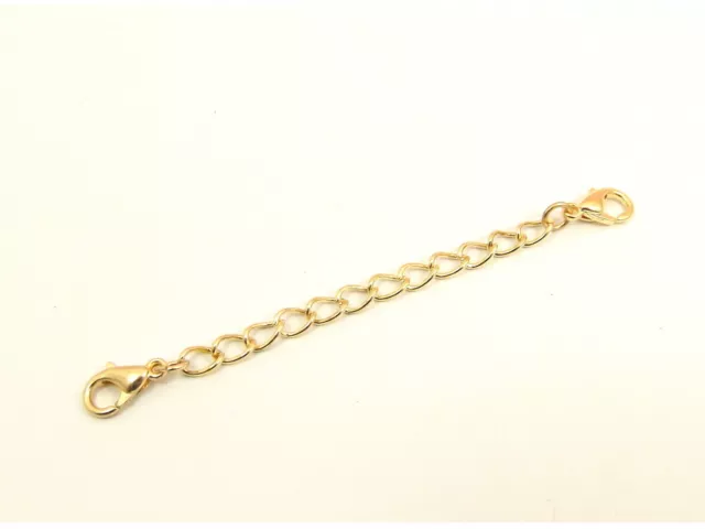 14K Lt Gold Filled SAFETY Chain EXTENDER for Necklace Bracelet Anklet Extension