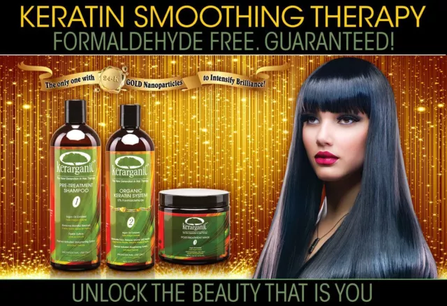 Kerarganic - Formaldehyde Free - Organic Keratin Treatment Set