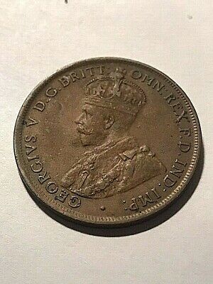 1927 Australia 1 Penny Spot VF #11285