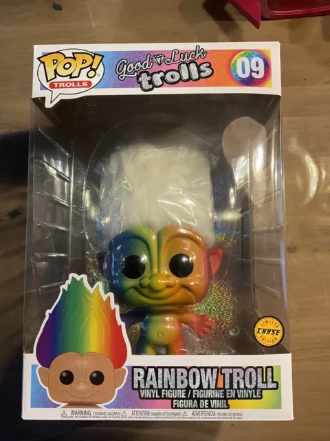 figurine pop rainbow troll (blanc) 10 pouces  (environ 25 cm)