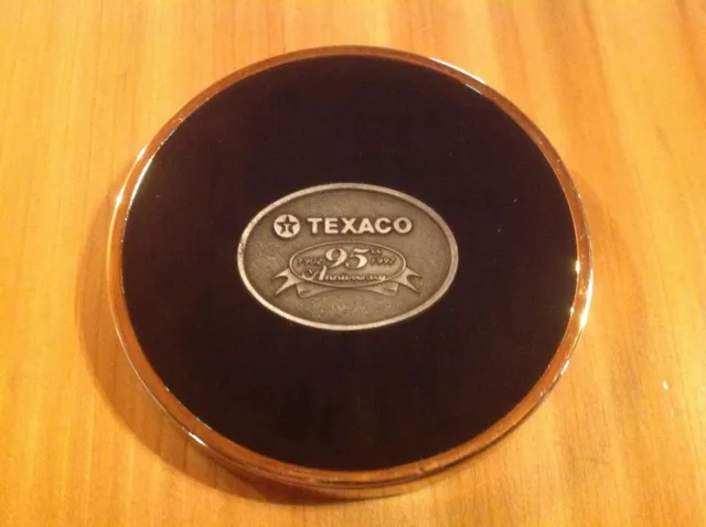 Texaco 95th Pewter Medallion Anniversary Coaster