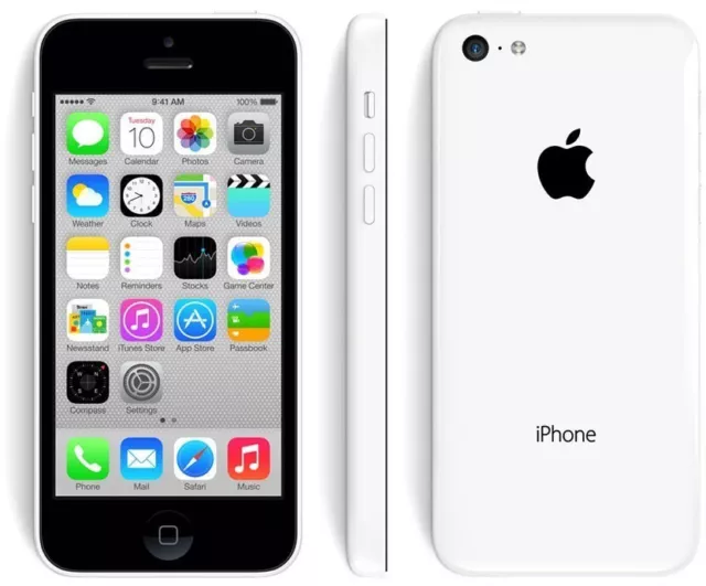 Apple iPhone 5C 8GB Weiss Gebraucht voll funktionsfähig sim Lock frei iOS 10.3.3