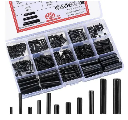 Roll Slotted Metric Spring Pins Assortment Set Split Expansion 460 Pcs NEW