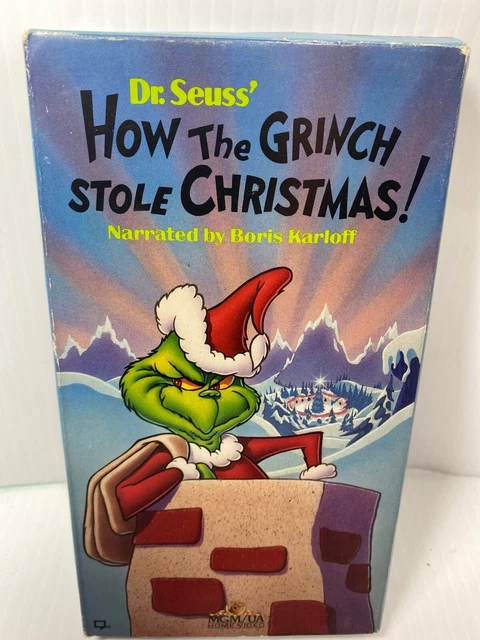 DR. SEUSS' HOW the Grinch Stole Christmas! (VHS 1990) Narrated Boris - Where To Watch Dr Seuss How The Grinch Stole Christmas