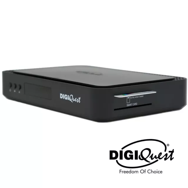 Receptor combo TivuSat DigiQuest Q90 4K DVB-S2/DVB-T2 y tarjeta de visualización activada 3