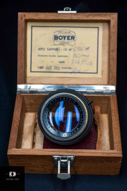 Objectif Photo Ancien Saphir Boyer B 150 Mm – Très Bel état