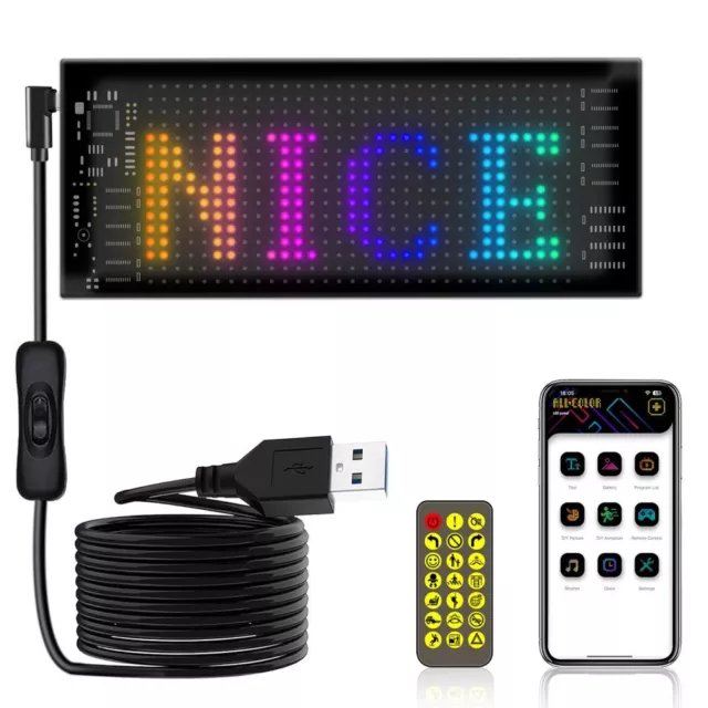 LED RGB Display Programmierbar Werbetafel Laufschrift Anzeige Scrollen Faltbar