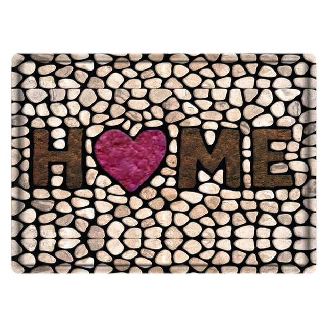 3D Cobblestone Home Entrance Mat Bathroom Living Room Balcony Carpet R2244