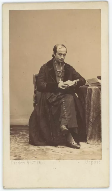 CDV circa 1865. Jean-François Landriot, évêque par Disdéri à Paris. Religieux.