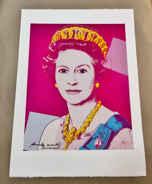 Andy Warhol Pink Elizabeth 1985 Pl. Sign Ltd Ed Print 19 X 26 in. one of 50