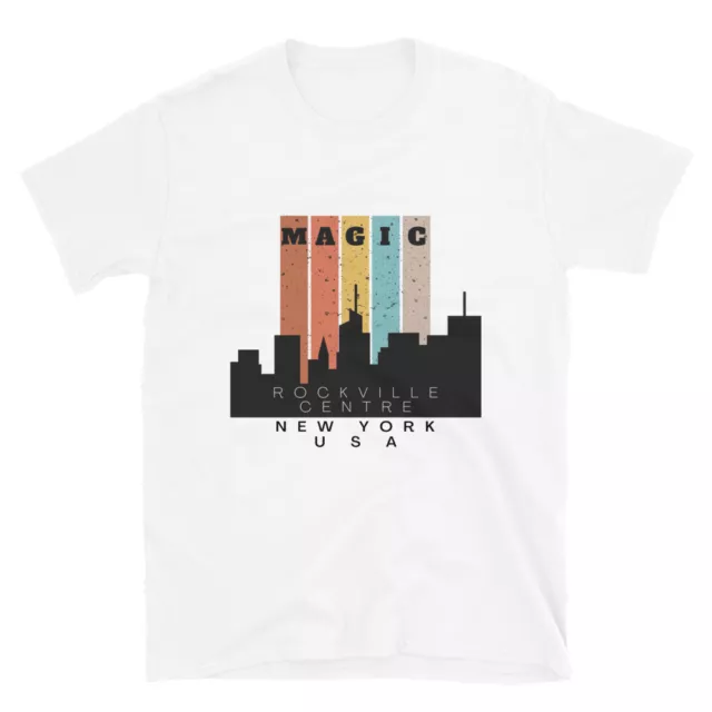 Magic Rockville Centre NY Skyline Everyday Travel T-Shirt