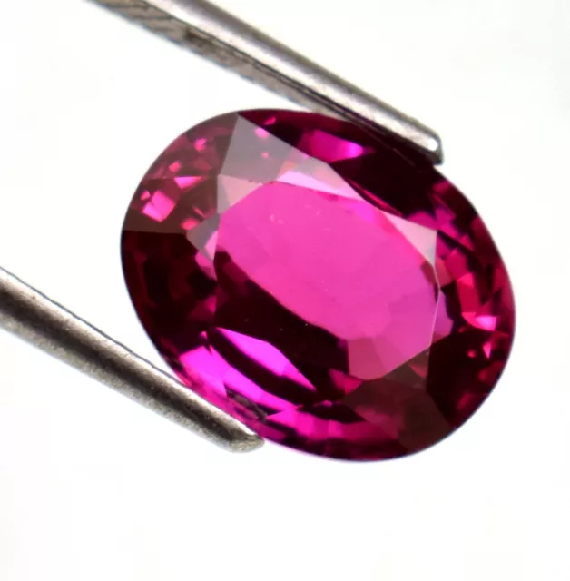 Natural Rhodolite Garnet Oval Cut 6 Ct Certified Loose Gemstone For Ring Use 2